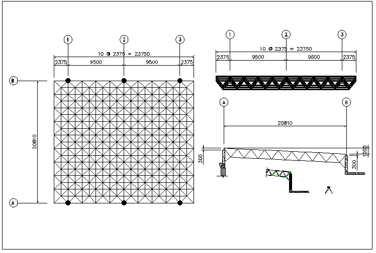 Frame loading data and support loading data dwg file