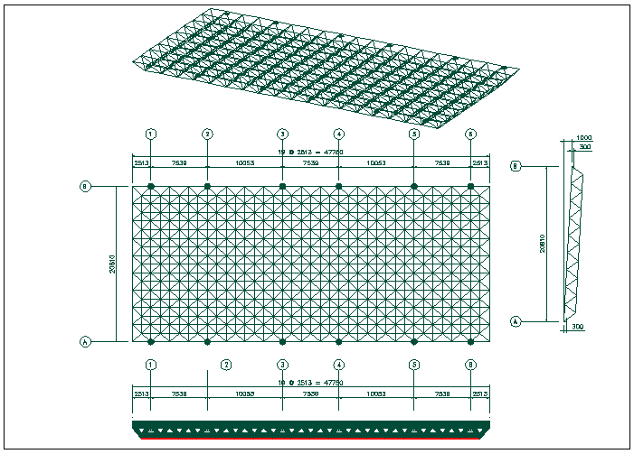 Frame loading data and support loading data dwg file