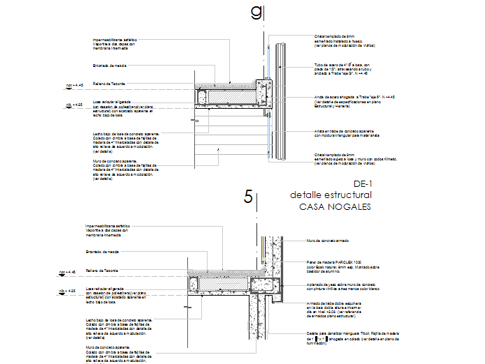 Framing sectional details