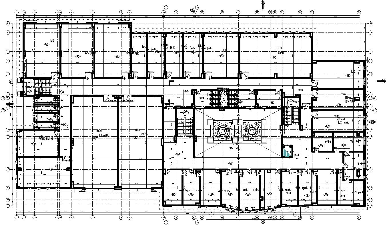 Framing Structural plan of Second Floor.