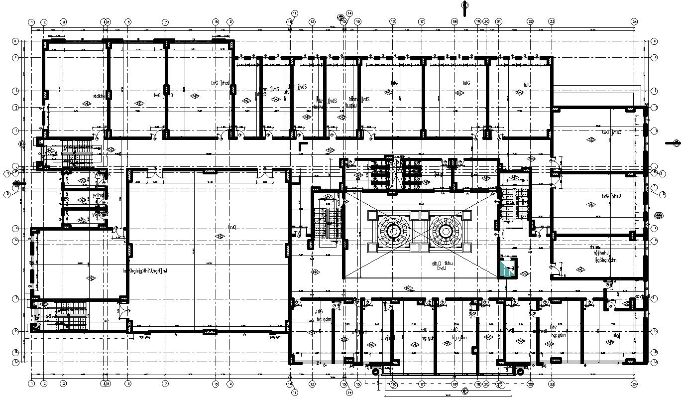 Framing Structural plan of first floor .
