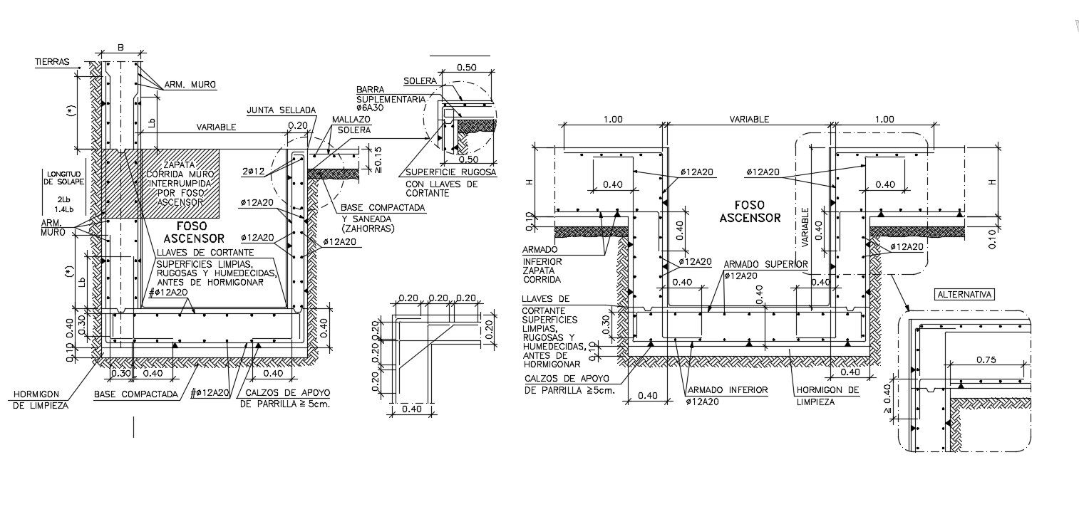 Free Construction Reinforcement Detailing DWG File
