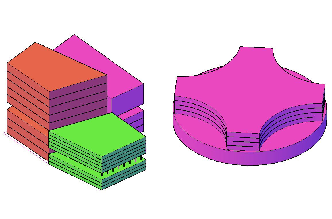 High-Rise Building Conceptual 3D Model AutoCAD CAD Drawing File