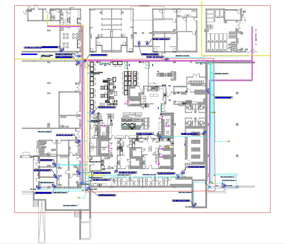 Free Download Admin Office Floor Plan DWG File 