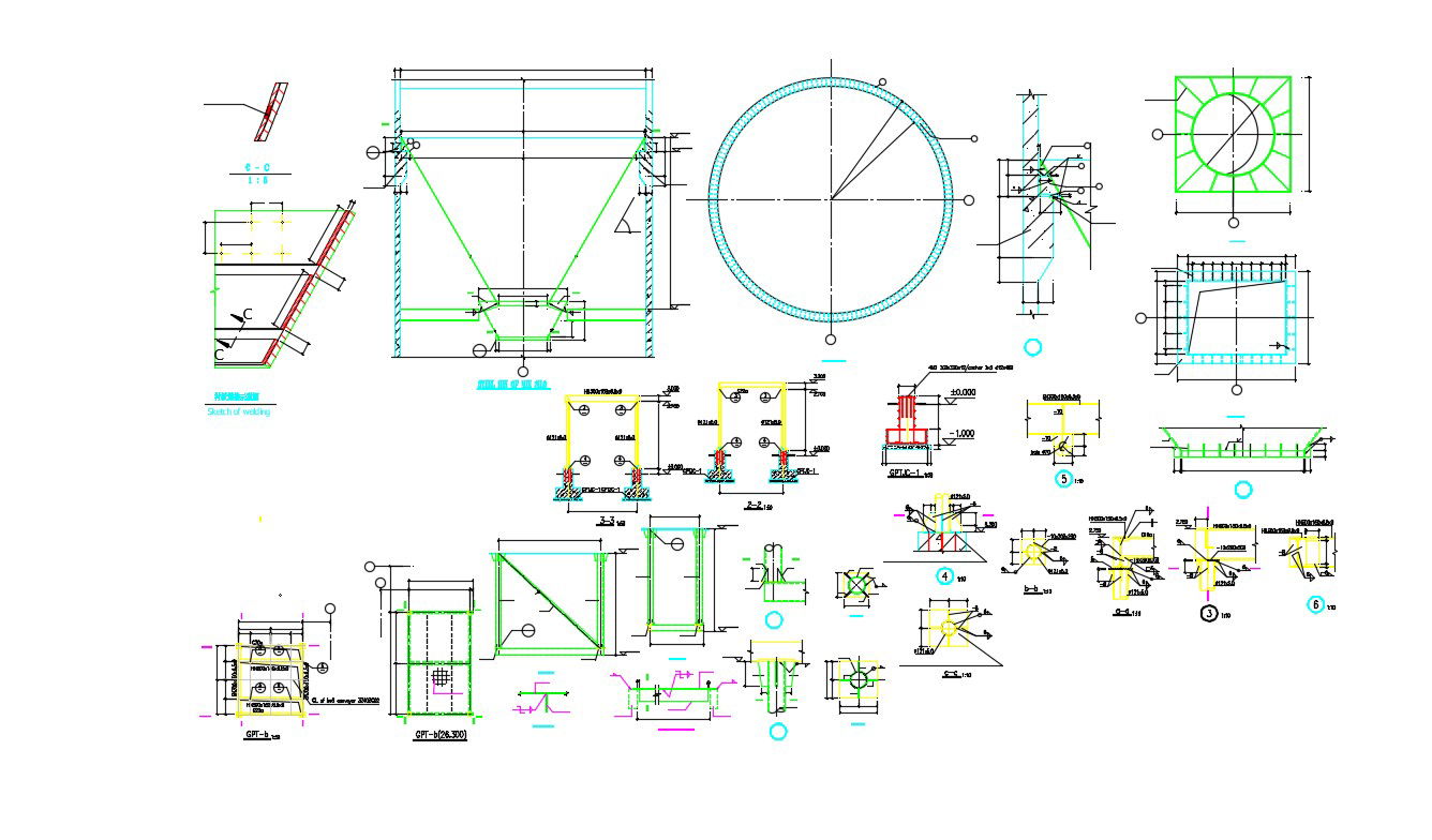Free Download Beam Column Joint Reinforcement Design AutoCAD File
