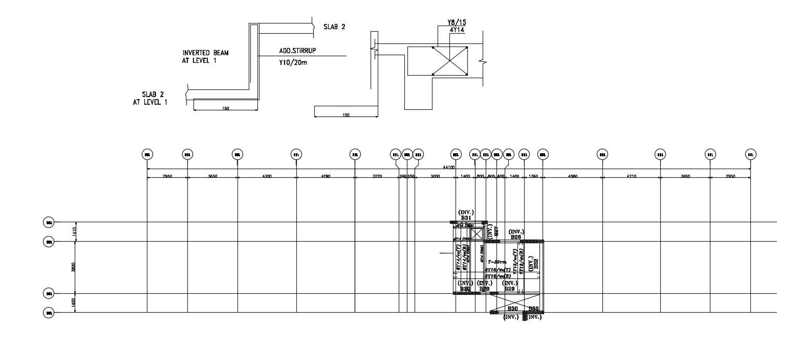 Free Download Beam Structural Drawings DWG File Free