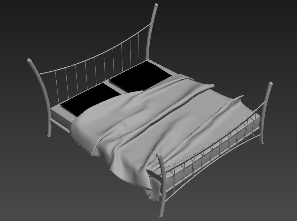 Free Download Bed Furniture Blocks Design 3ds Max File 