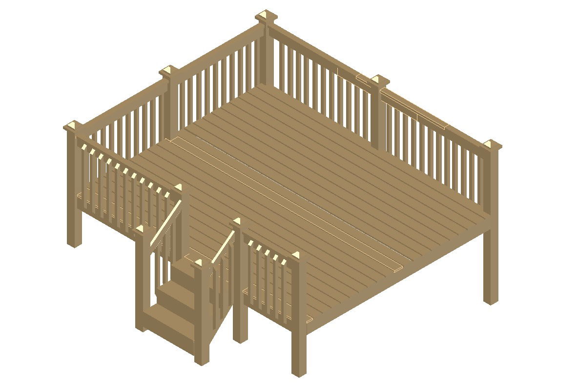 Free Download Best 3d Autocad File Of Wooden Deck Design Dwg Drawing Tips