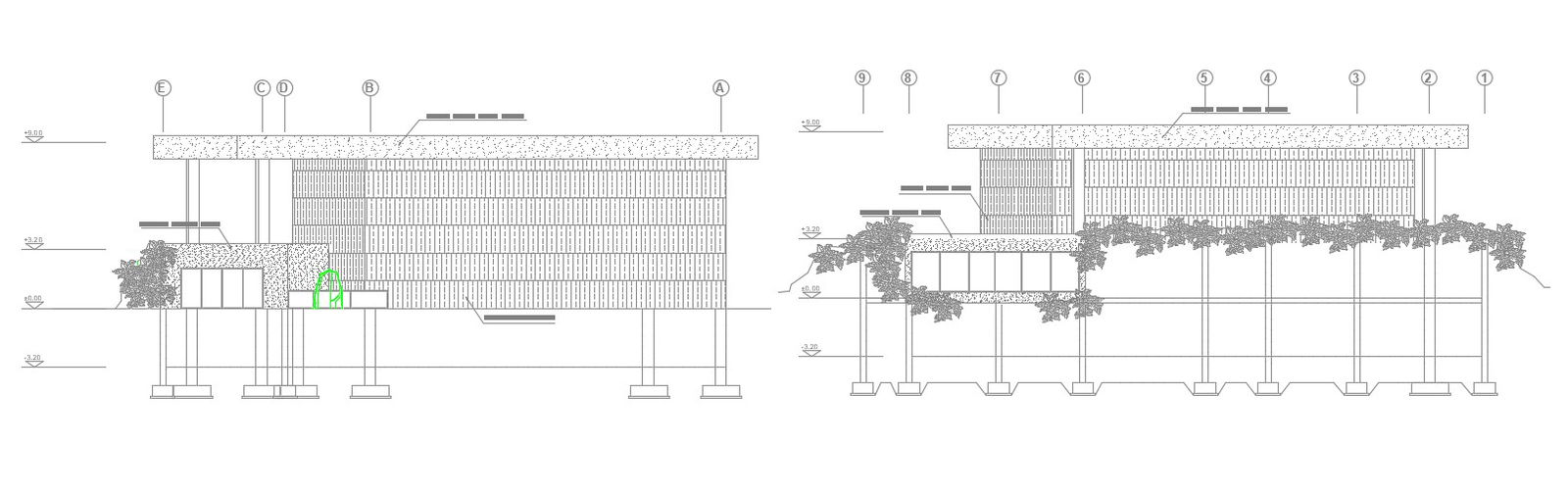 Free Download Building Elevation AutoCAD drawing