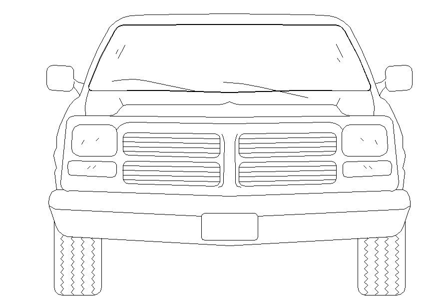 Free Download Car Elevation CAD Block