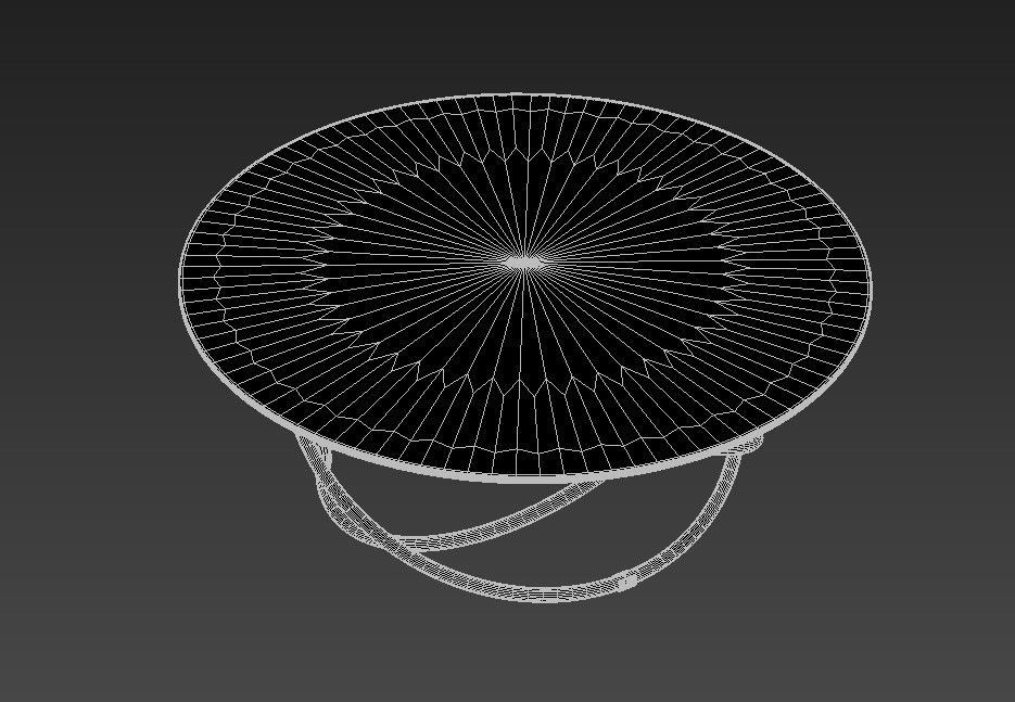 Free Download Circular Center Table Design With SS Legs 3D MAX File