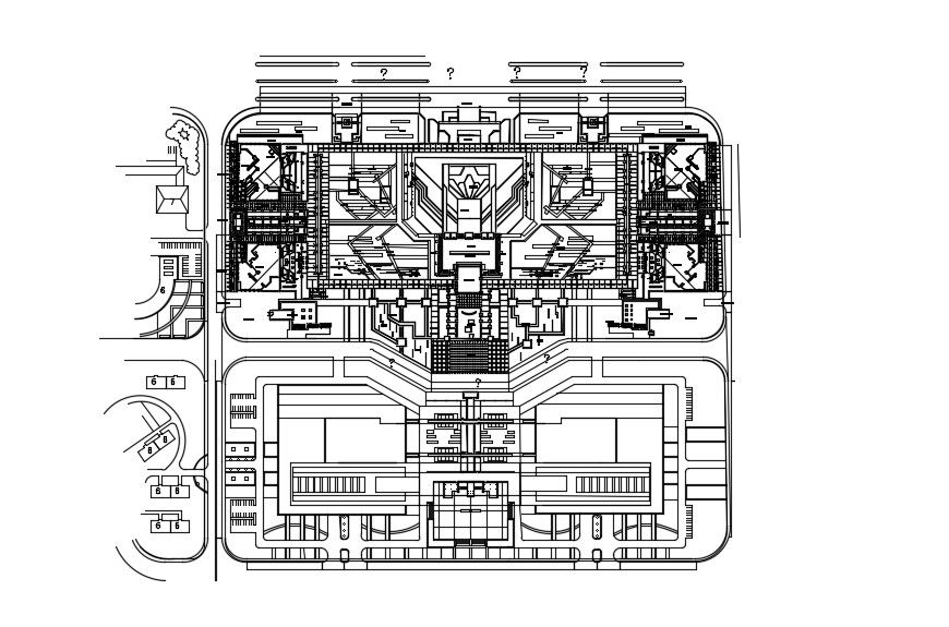 Free Download Commercial Area Layout Plan