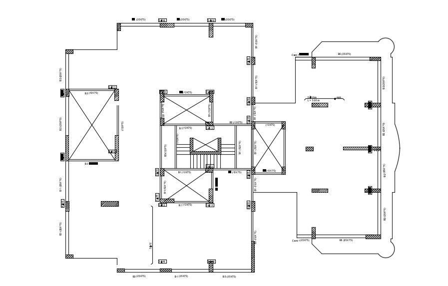 Free Download Commercial Building Column Layout Plan AutoCAD File