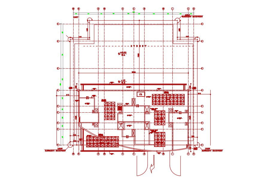 Free Download Commercial Building Floor Plan AutoCAD File