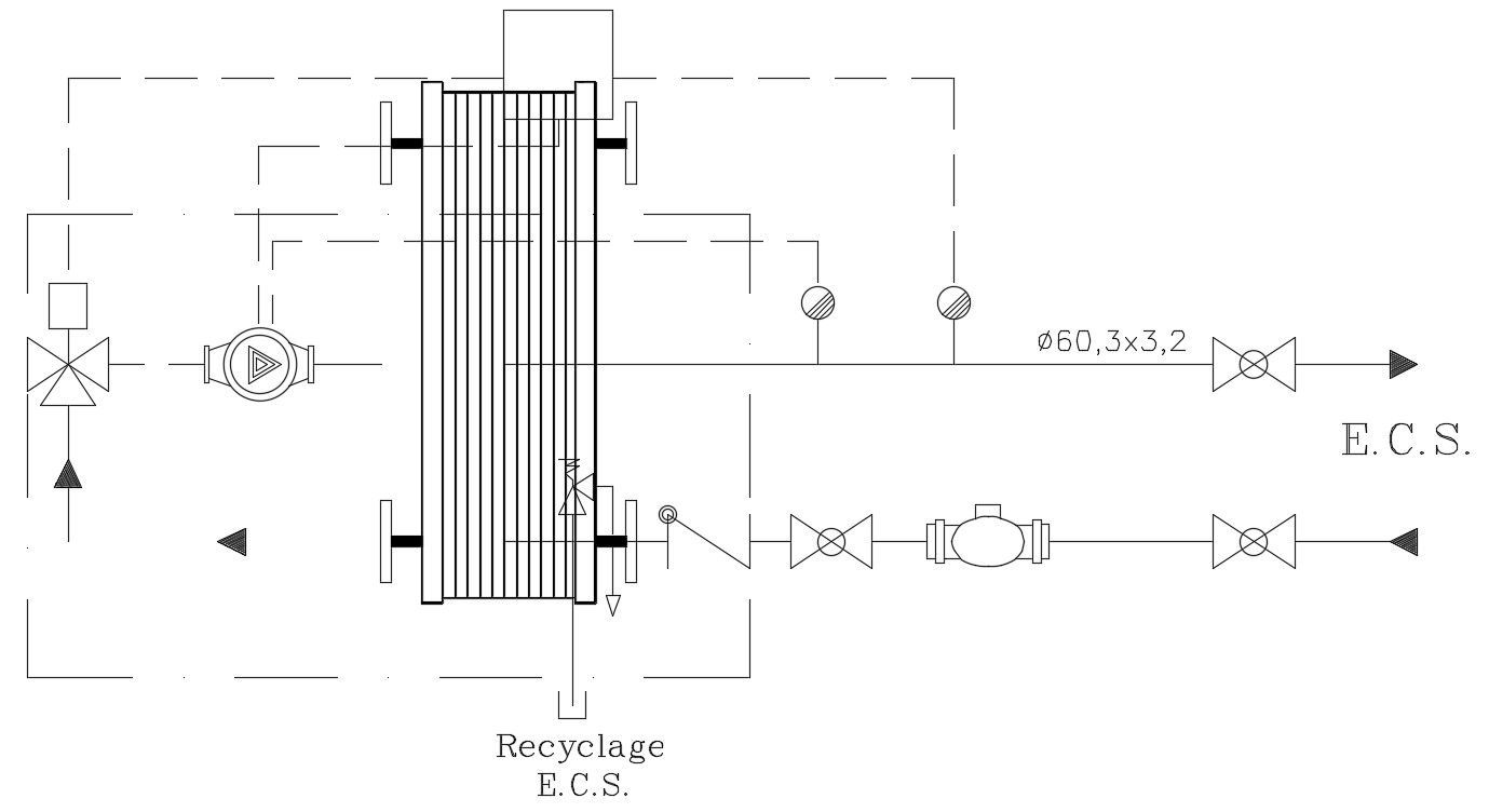 Free Download Electrical Circuit Layout Plan With Recyclage ECS AutoCAD File