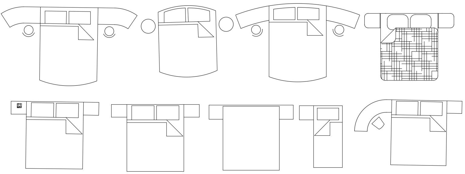 Free Download Furniture Blocks Single and Double Bed Design AutoCAD Drawing
