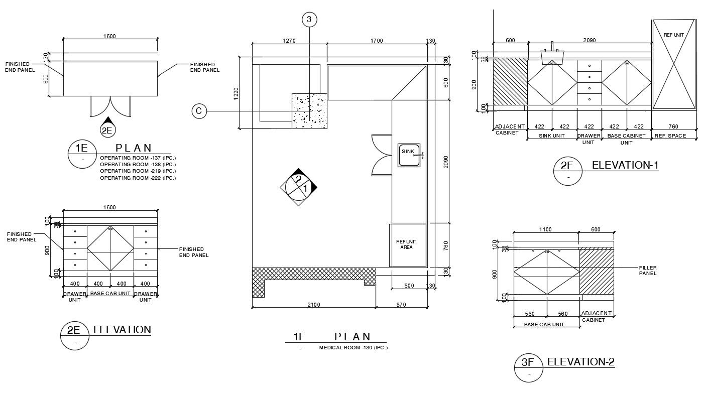 Free Download Hospital Medical Room AutoCAD File
