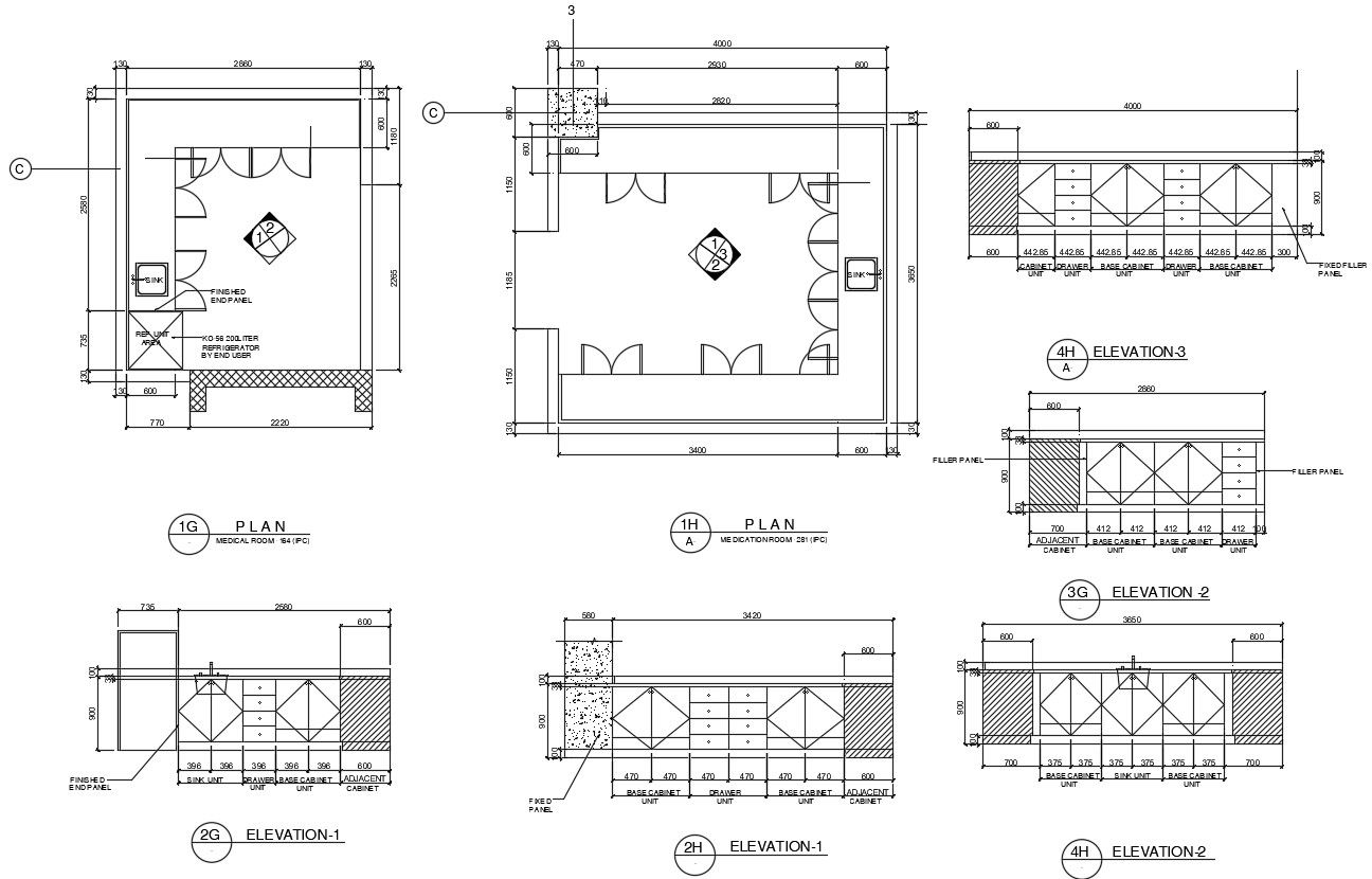Free Download Kitchen Platform Design Drawing AutoCAD File
