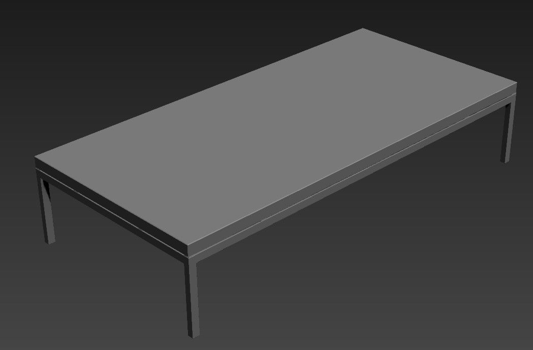 Free Download Low Height Center Table Design 3D MAX File