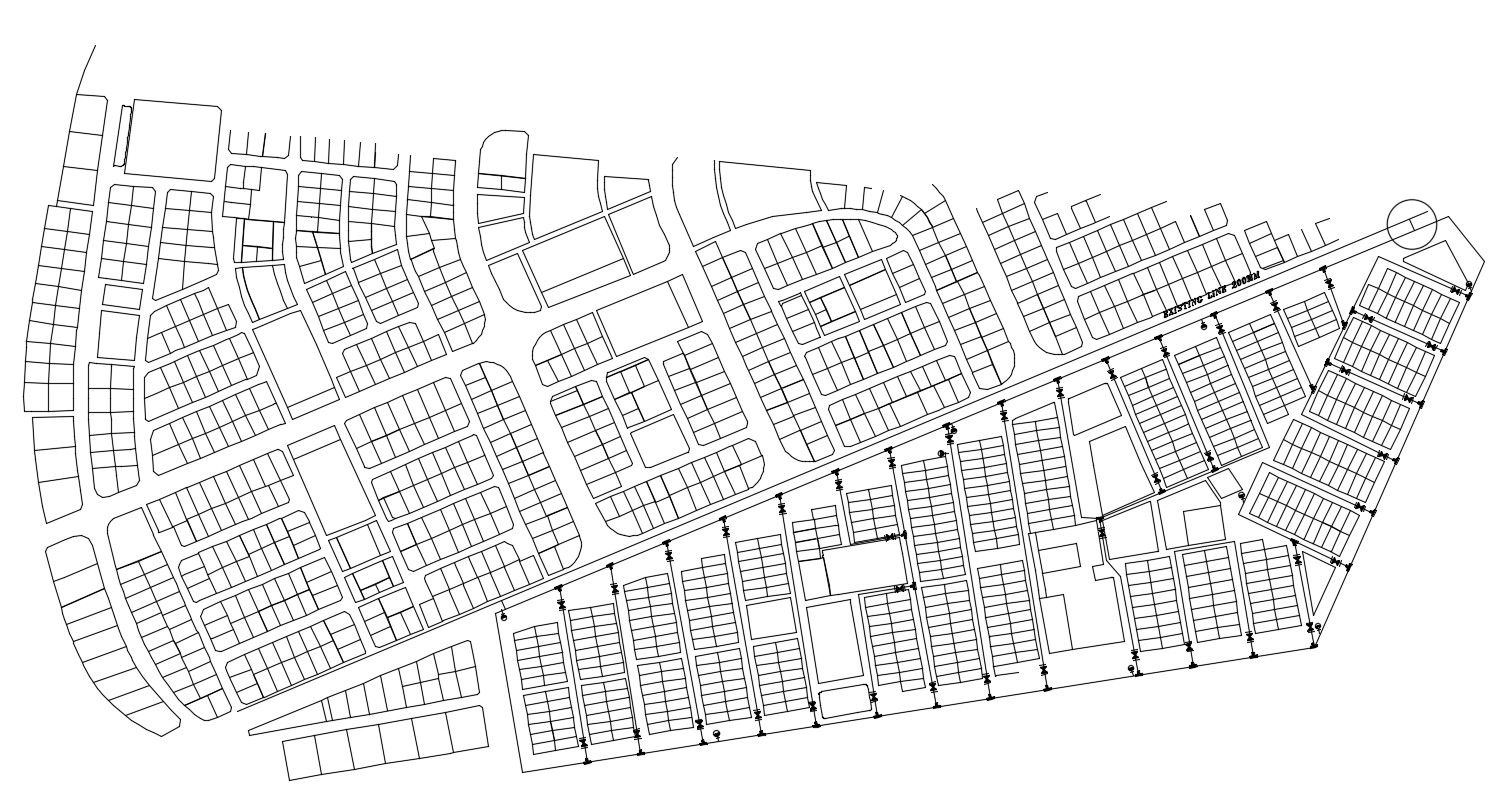 Free Download Master Plan Of Plotting Design AutoCAD File