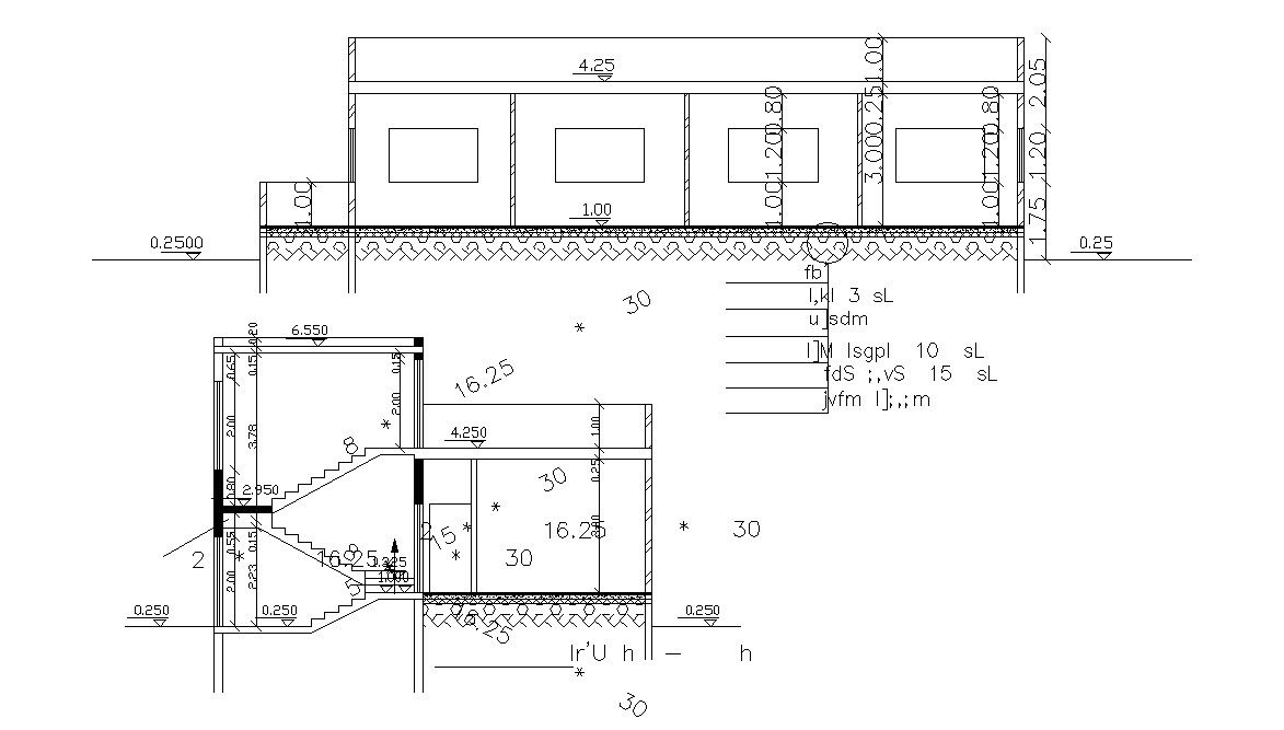 Free Download One Storey House Building Section Drawing