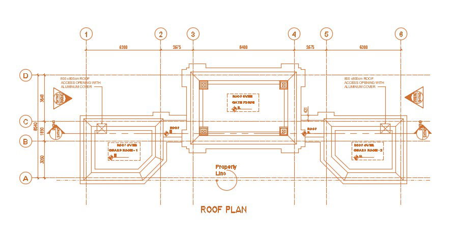Free Download Roof Design Plans DWG File