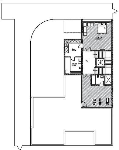 Free Download Second Floor Plan Of House Design AutoCAD Drawing