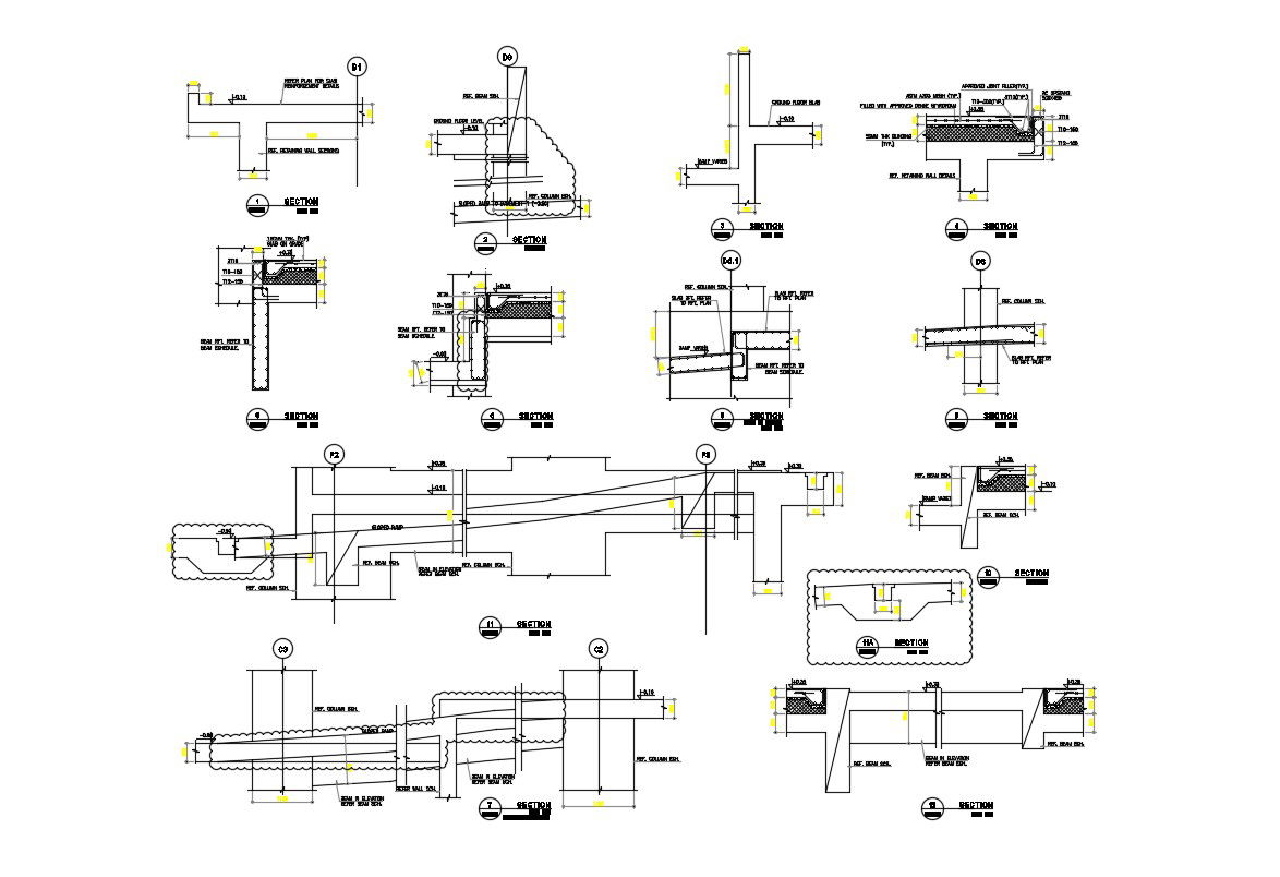 Free Download Slab Reinforcement Design Drawing AutoCAD File