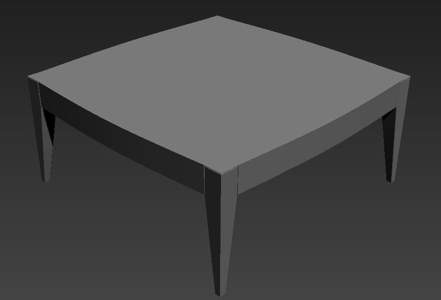 Free Download Square Centre Table Design 3D MAX File