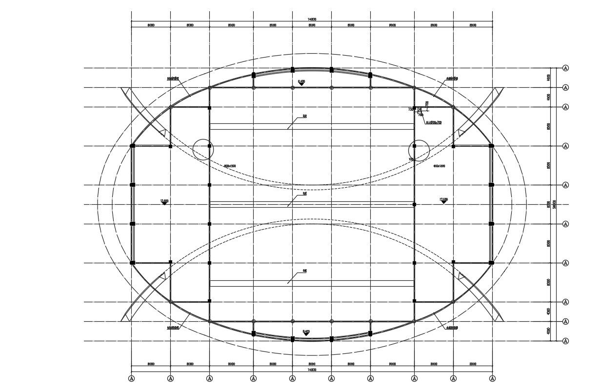 Free Download Stadium Working Plan Layout Drawing