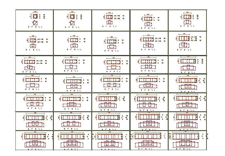 Free Download Structure Beam Reinforcement Joints Design AutoCAD File