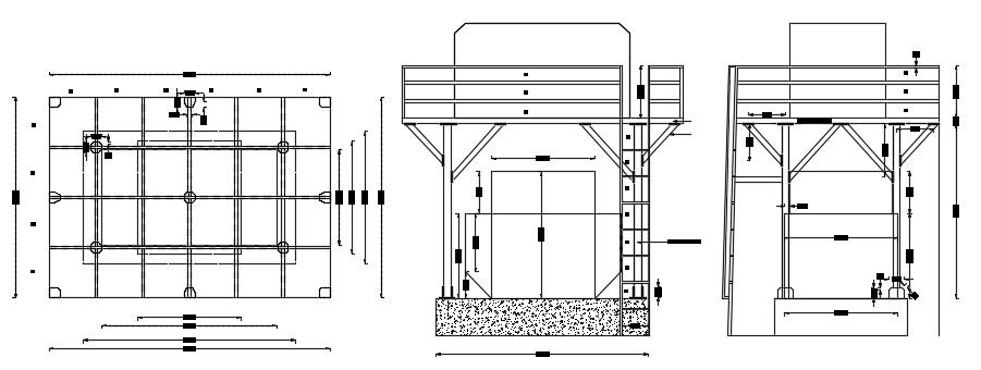 Free Download Structure Plan Of Small Area CAD DWG File
