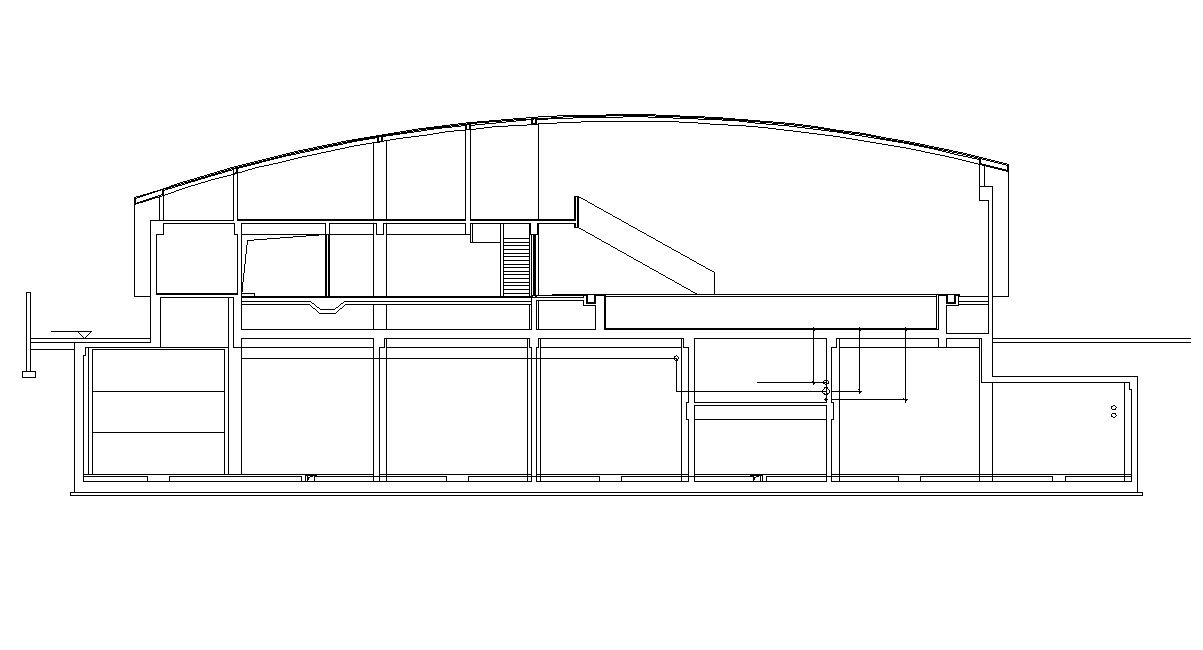 Free Download The Building Section Drawing AutoCAD File