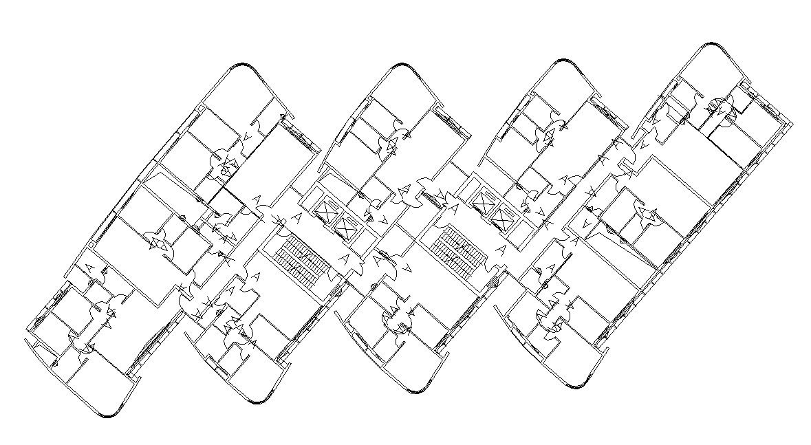 Free Download The Residence Apartment Floor Plans AutoCAD File