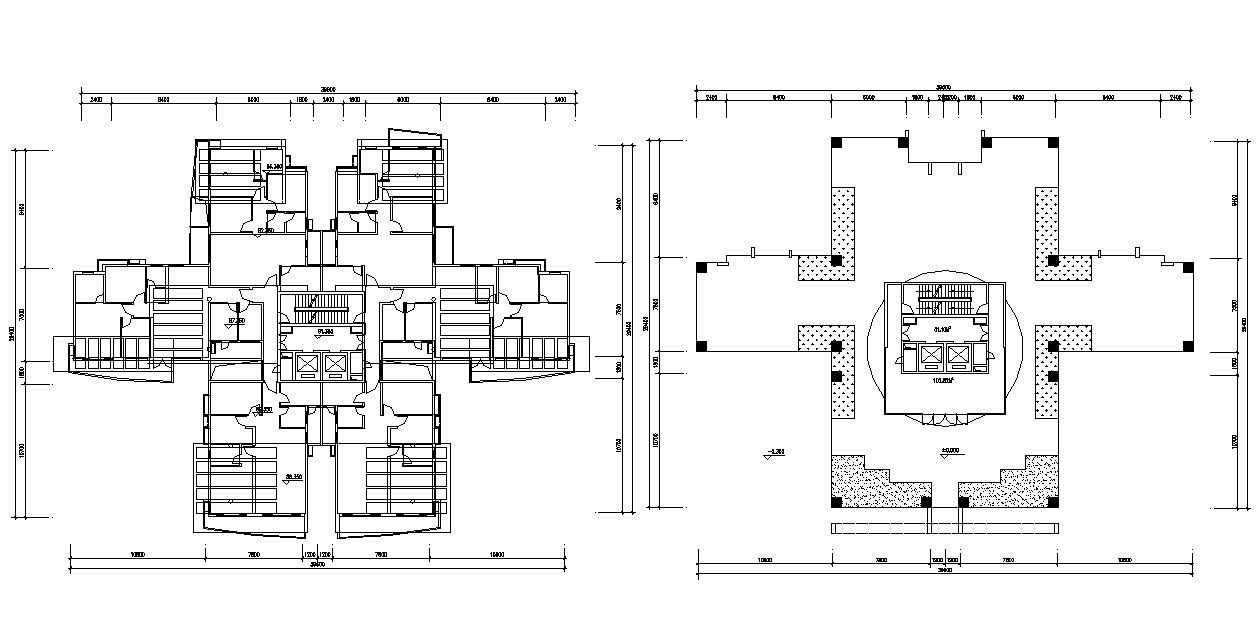 Free Download The Terrace Plan Of Apartment With Dimension AutoCAD File