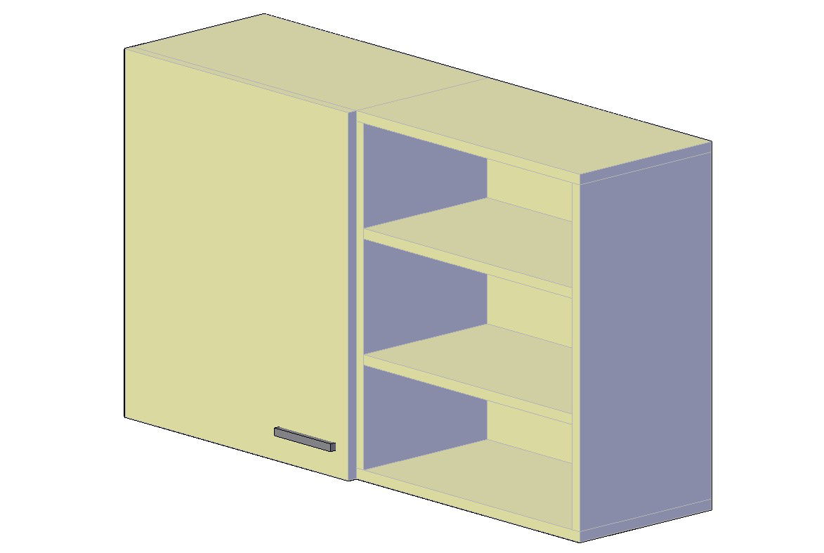 Free Download Wooden Cabinet 3D Model With Rendered In 3D MAX File