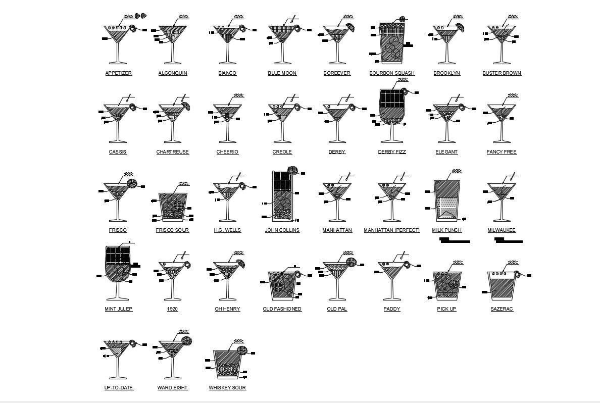 Free Glass CAD blocks Download