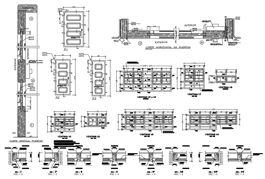 Free Wooden Window Frame AutoCAD Drawings