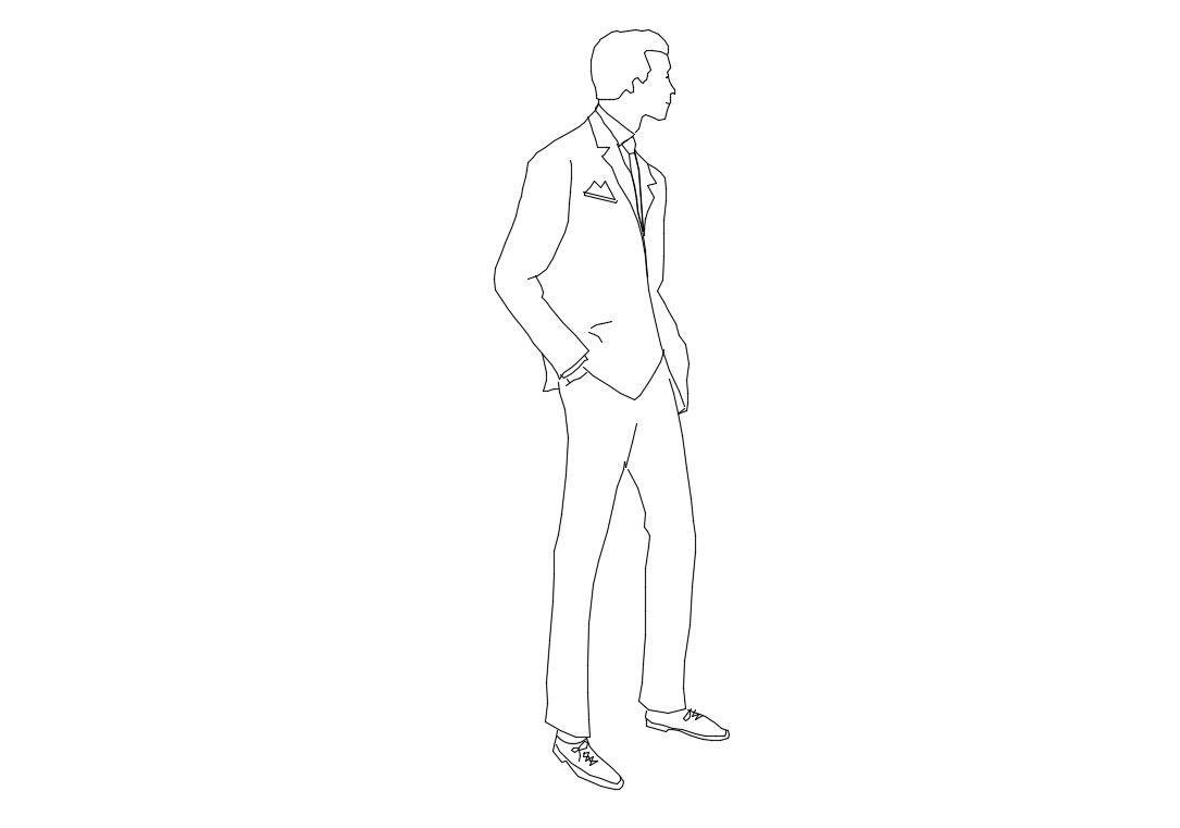 Free download Human Figure AutoCAD Drawing