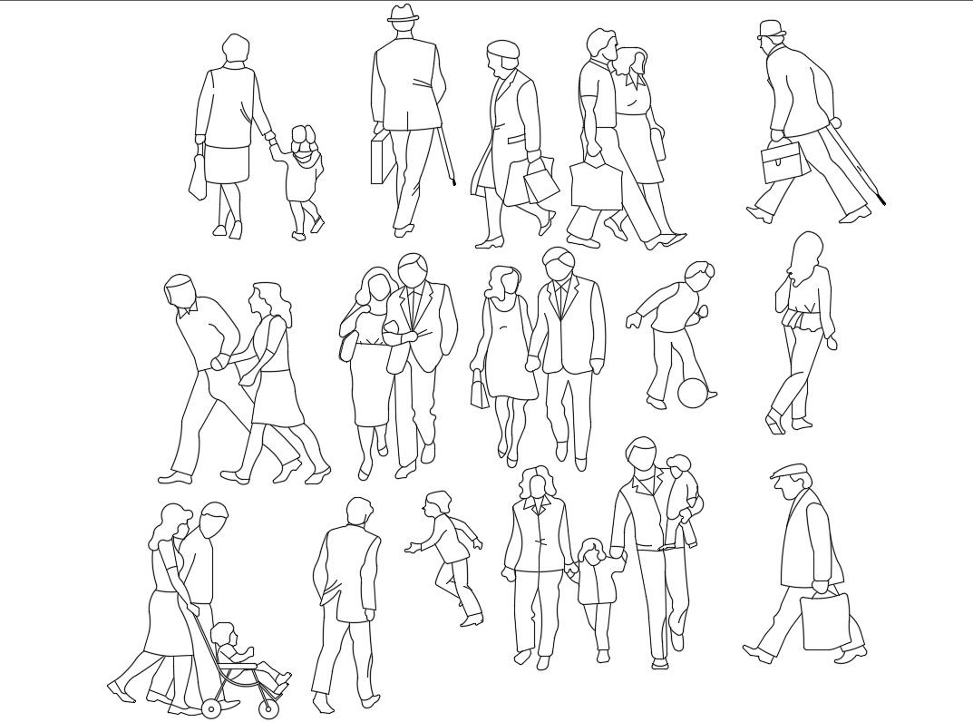 Free download People Elevation CAD Block