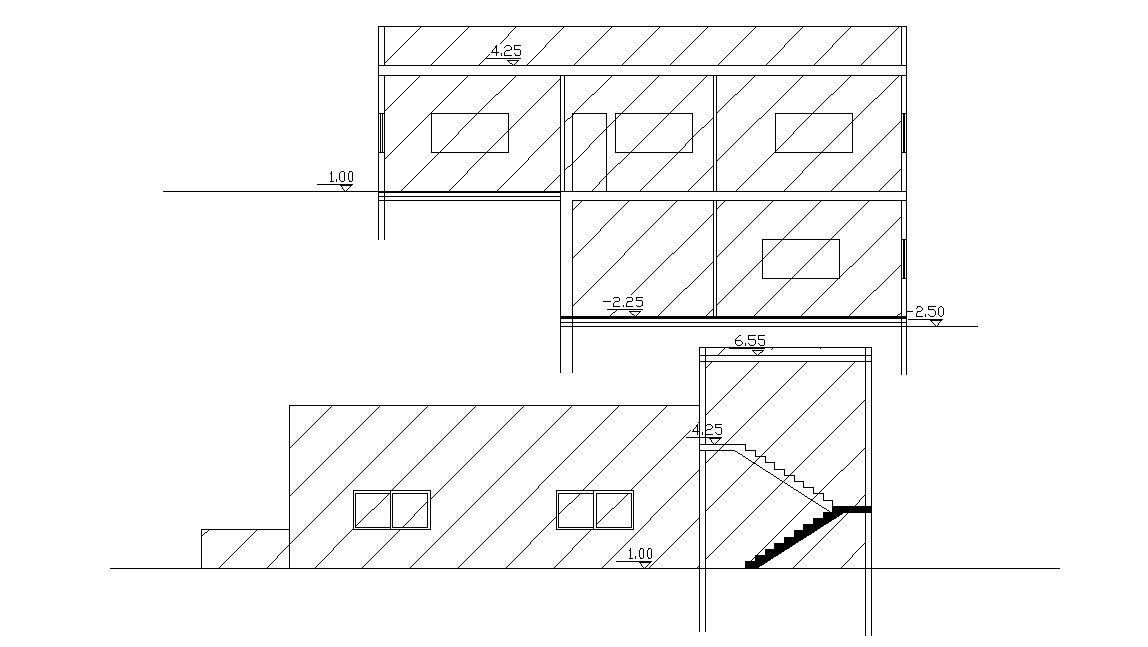 Free AutoCAD House Section Drawing DWG File