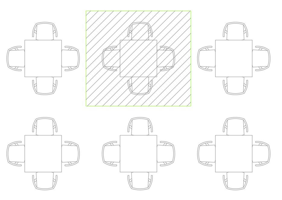 Free Dining Table CAD Blocks in DWG Drawing Format