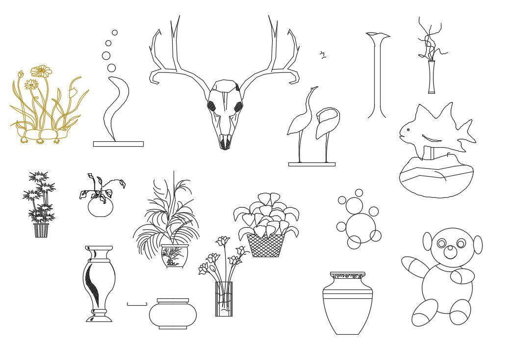 Free Decorative CAD Blocks Drawing DWG File