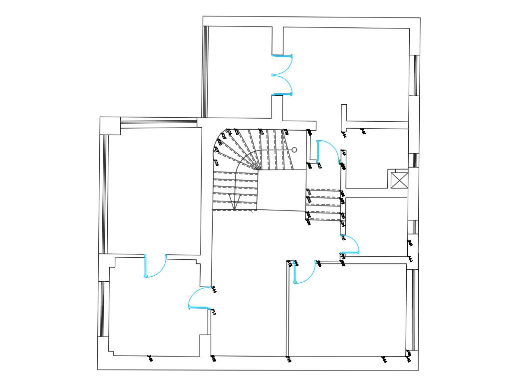 Free Download AutoCAD House Layout Layout Plan DWG File