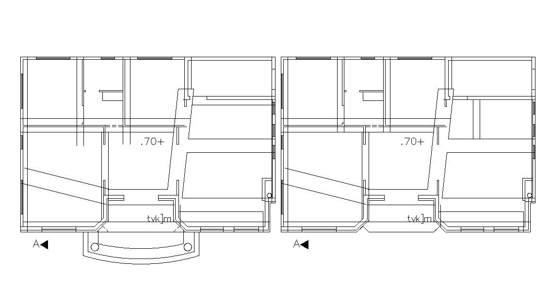 Free Download Bungalow Plan AutoCAD File 