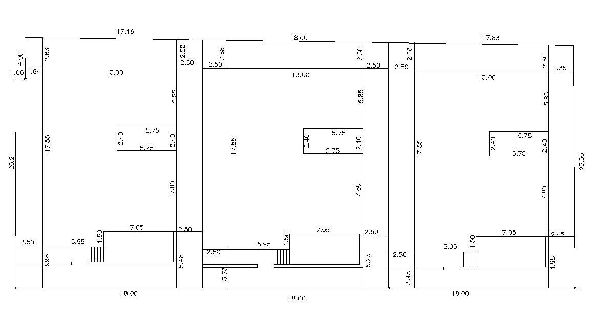 Free Download Bungalow Plotting Plan With Dimension AutoCAD File