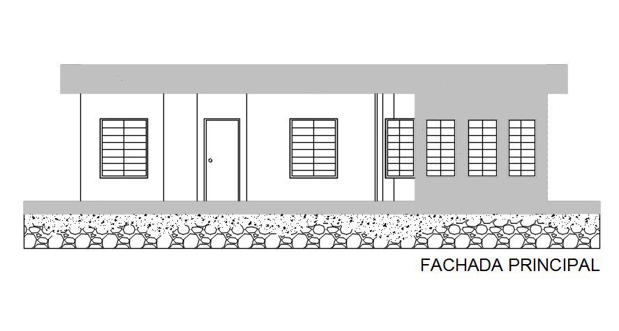 Free Download House Elevation Design Download DWG File