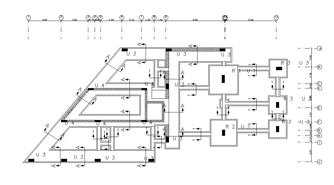 Free Download House Foundation Plan With Center Line
