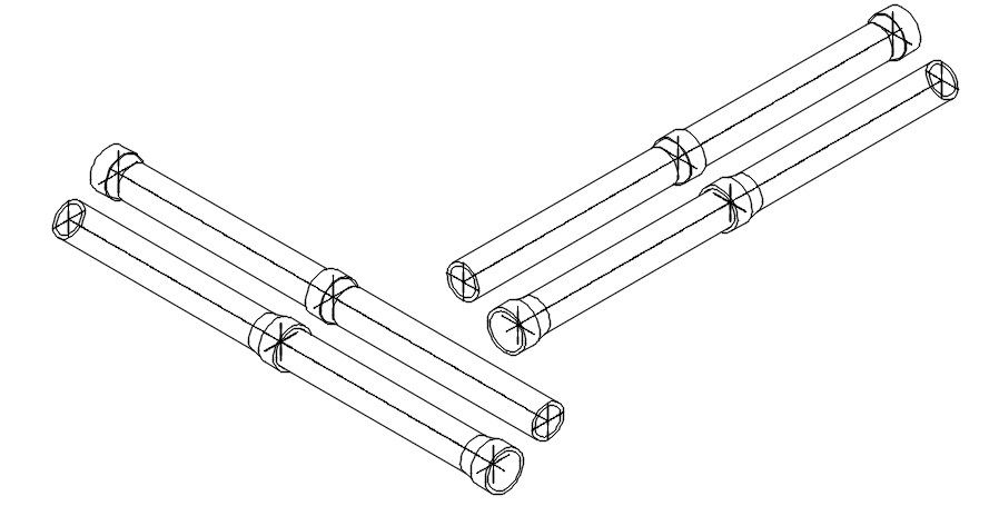 Free Download PVC Pipe With Joint CAD Drawing DWG File