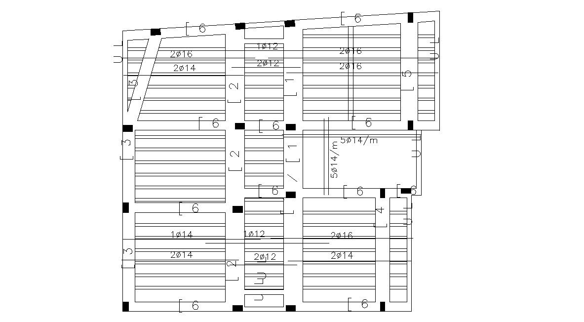 Free Download Slab Design With Structural Reinforcement AutoCAD
